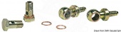 Osculati 17.638.03 - Набор из 2 поворотных штуцеров из латуни, 2 штуцеров под шланг и 4 медных прокладок 10 мм 