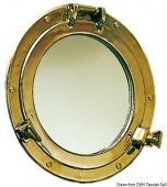 Osculati 32.231.20 - Зеркало в иллюминаторе из латуни OLD MARINA 210х150 мм 