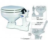 Ручной морской унитаз Jabsco Twist'n'Lock Ручной морской унитаз Jabsco Twist'n'Lock